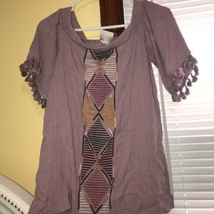 Off the shoulders shirt from Target!